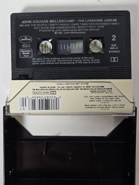 John Cougar Cassette. Any 3 Cassettes For $15! - Picture 3 of 3